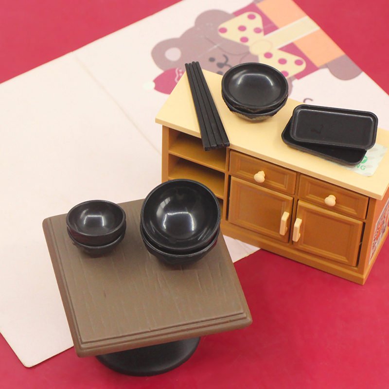 1 set 1:6 1:12 Dollhouse Minia - Kids Toys Kitchen Set recension och pris