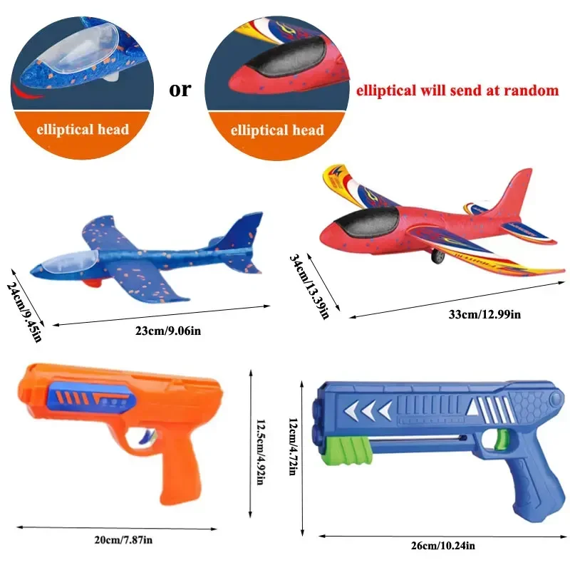 Kids 24/34cm Foam Plane Toy Gu - Catapult Launcher Toy recension och pris